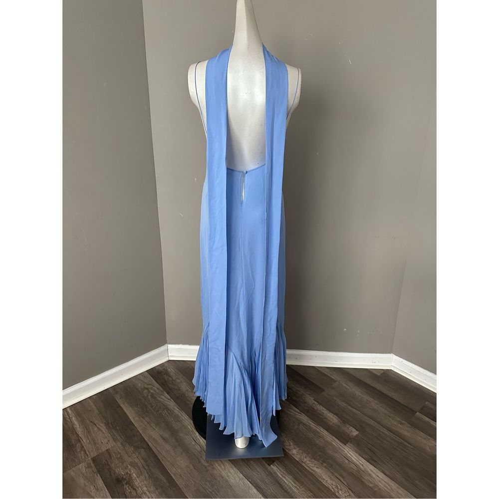 Khaite Candita plunge-front ruffled-hem silk dress - Picture 9 of 13